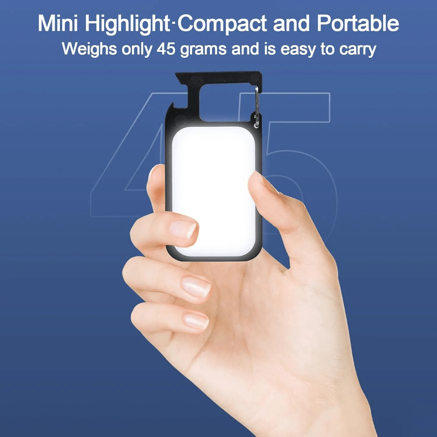 Led Rechargeable Keychain Light Pocket-Sized Camping Light