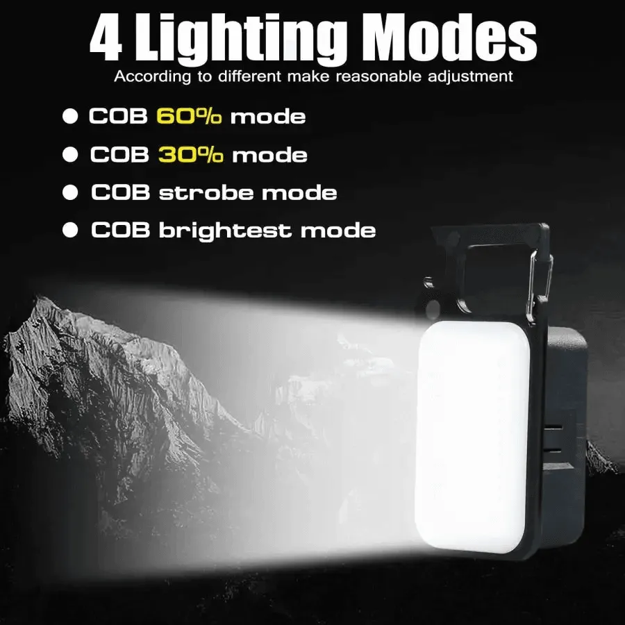 Led Rechargeable Keychain Light Pocket-Sized Camping Light