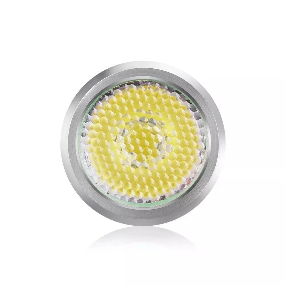 Lumintop Silver Fox 760 Lumen Twist Keychain LED Flashlight - Silver / Green / Red
