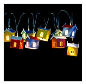 Lytworx Low Voltage Beach Hut String Light - 10 White LEDs