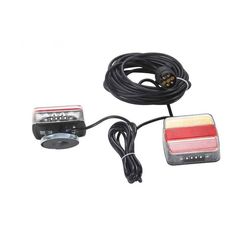 Magnetic LED Trailer Lights with Cables & 7 Pin Connector