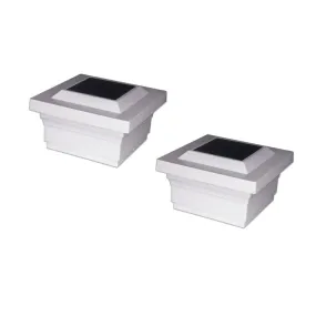 Majestic 5" x 5" PVC Solar Post Cap - White