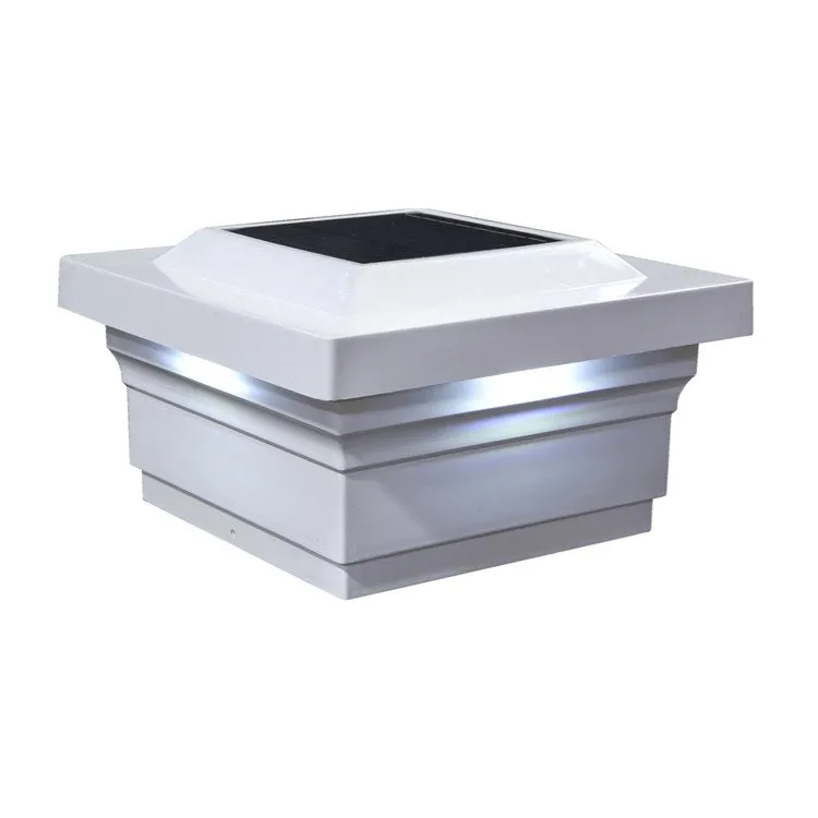 Majestic 5" x 5" PVC Solar Post Cap - White