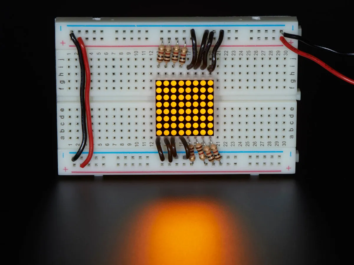 Miniature 8x8 Yellow LED Matrix