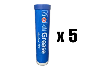 Mobil Mobilux EP 2 Grease in 14-Ounce Tubes, 00F0909570E - Pack of 5