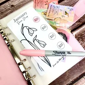 Monthly Flower Savings Challenge