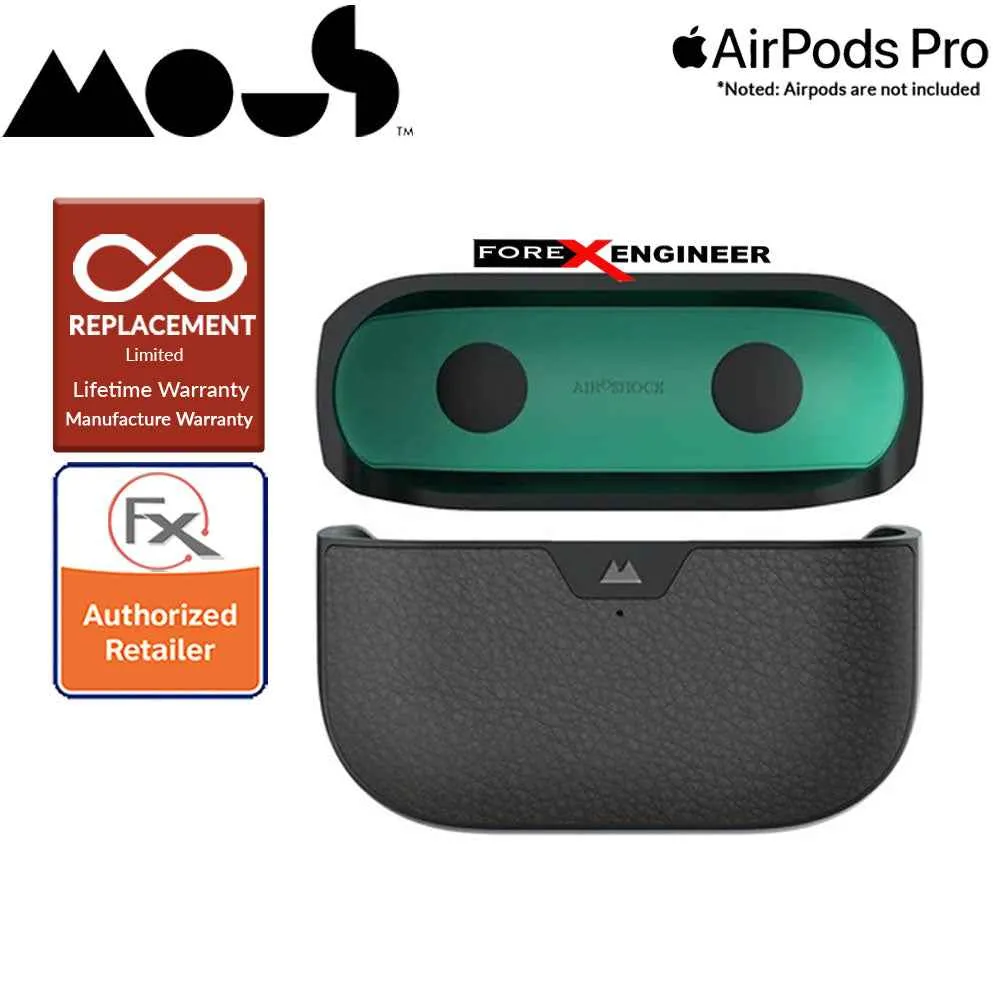 Mous for Airpods Pro Case - Comes with Carabiner Keychain - Black Leather Colour ( Barcode : 5060624483141 )