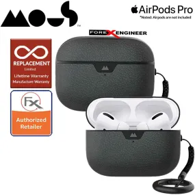 Mous for Airpods Pro Case - Comes with Carabiner Keychain - Black Leather Colour ( Barcode : 5060624483141 )