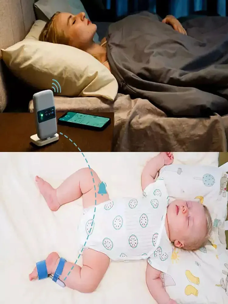 New 2024 - Fusion Multifunction Babyo2 S2 Rechargeable Bluetooth Smart Audio Reminder Wearable Baby Oximeter Spo2 Sleep Heart Rate Baby Blood Oxygen Monitor