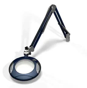 OC White 42300-4-SB Green-Lite&trade; LED Magnifier with 6" Round, 4 Diopter Lens & Screw Base, Spectre Blue