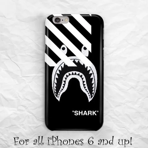 Off White Bape Shark Mouth BATHING APE iPhone Case