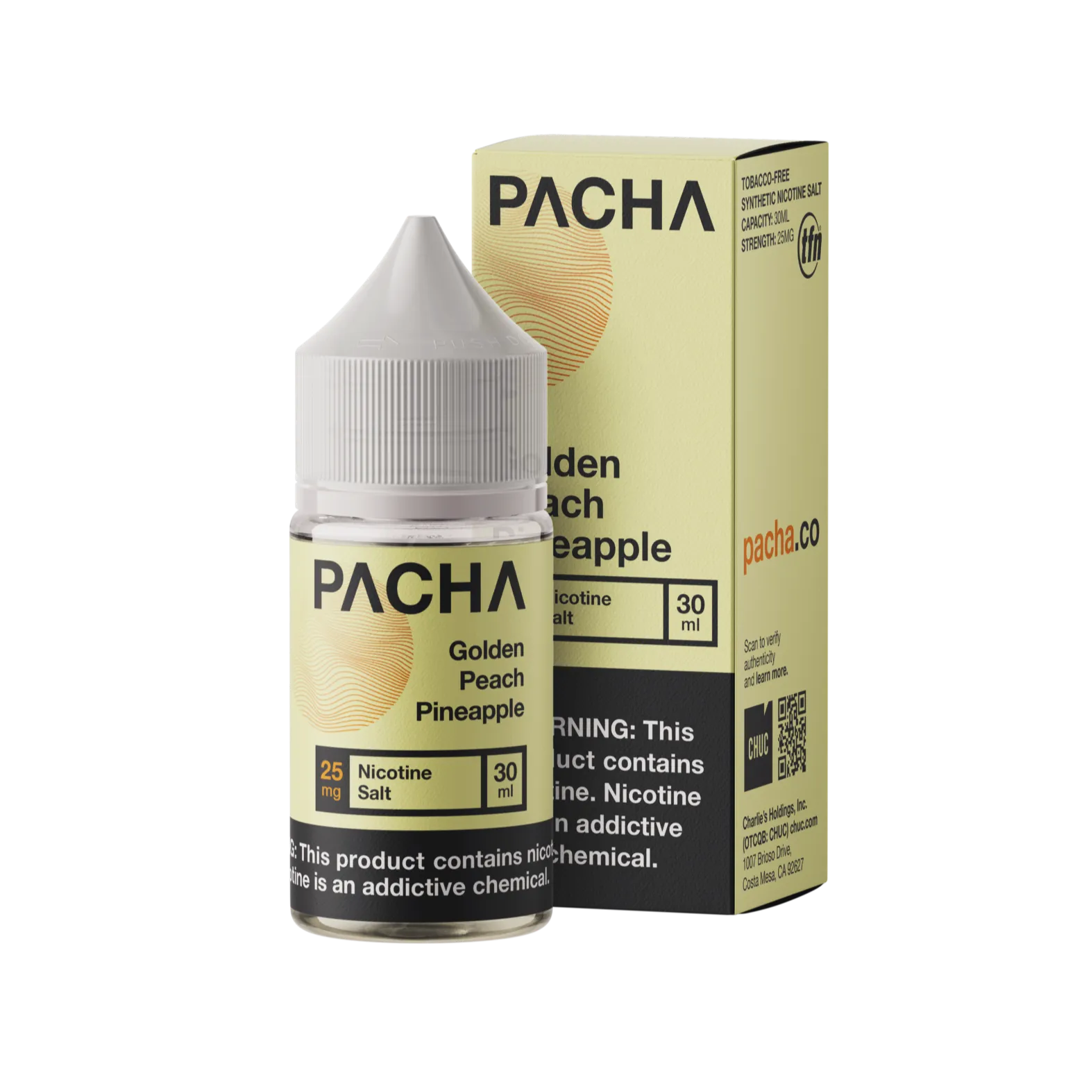 PACHAMAMA -  Golden Peach Pineapple Nic Salt - 30ML E-Liquid