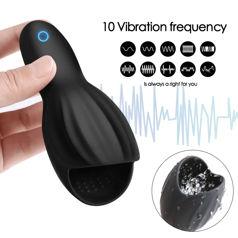 Penis Massage Vibrator for Men Dick Stimulator USB Charge Body Massage Toys Waterproof Adult Toy for Men