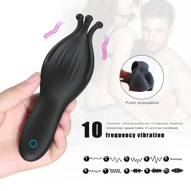 Penis Massage Vibrator for Men Dick Stimulator USB Charge Body Massage Toys Waterproof Adult Toy for Men
