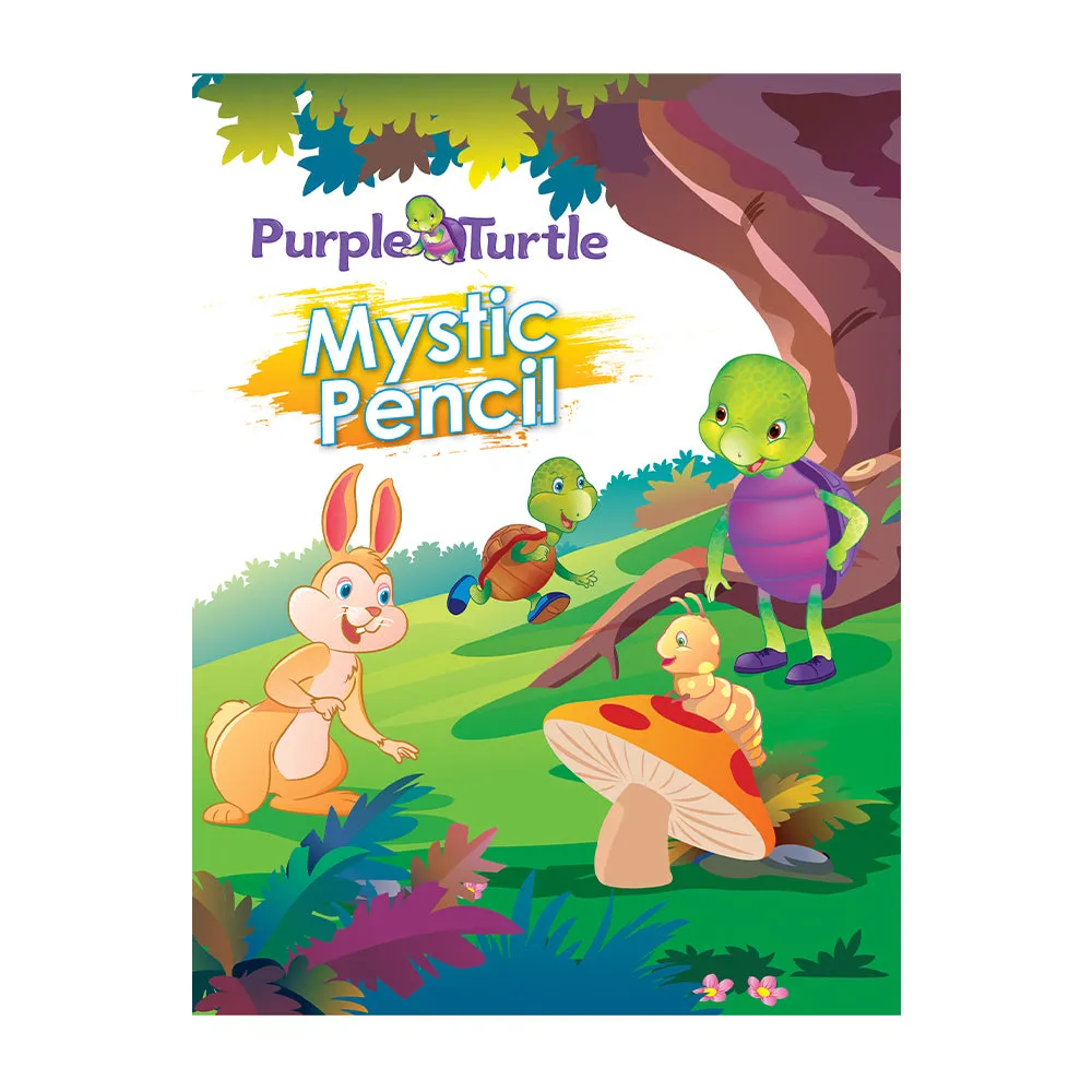 Purple Turtle Mystic Pencil Books (Set of 4)  - Interactive Activity Books for Kids Ages 3-8