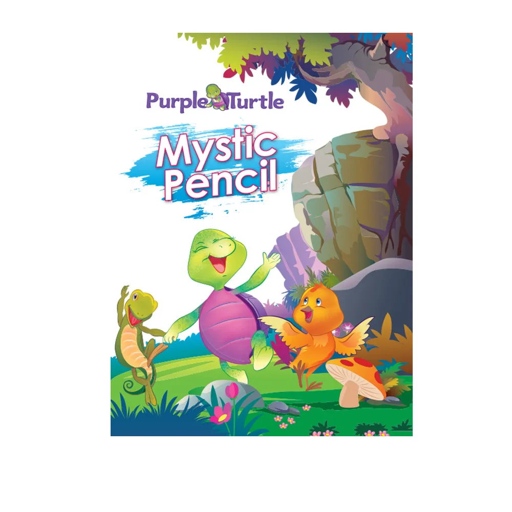 Purple Turtle Mystic Pencil Books (Set of 4)  - Interactive Activity Books for Kids Ages 3-8