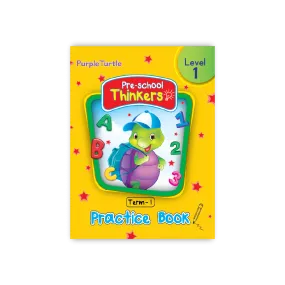 Purple Turtle Thinkers Level 1 Term 1 Practice Book for Nursery Kids