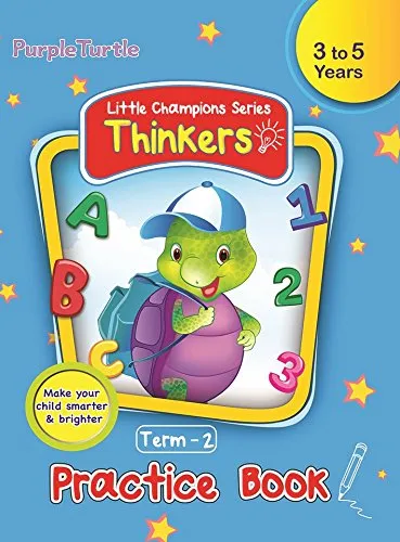 Purple Turtle Thinkers Level 1 Term 2 Practice Book for Nursery Kids