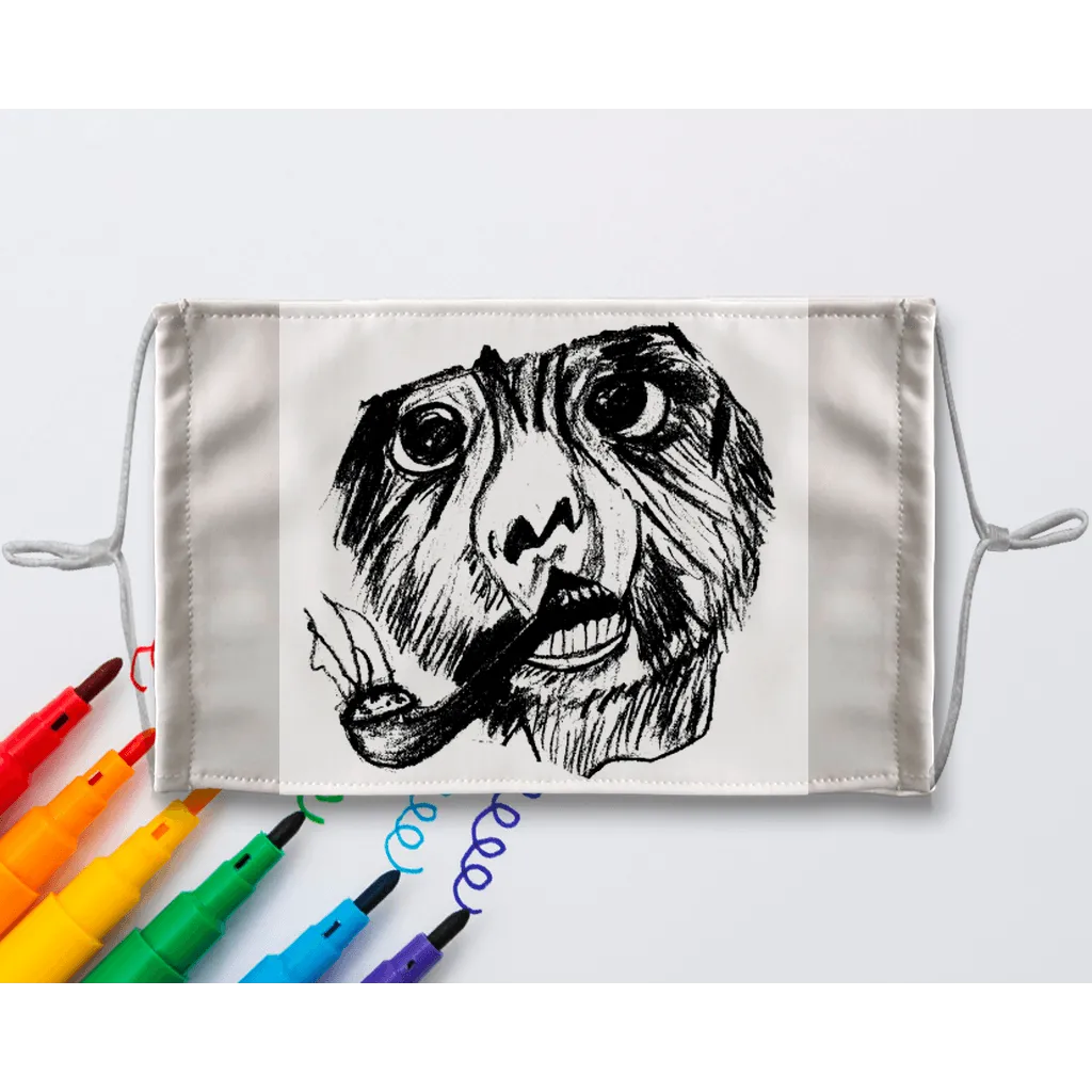 Quality Smoking Monkey Fabric Face Mask |  Mercy Abounding