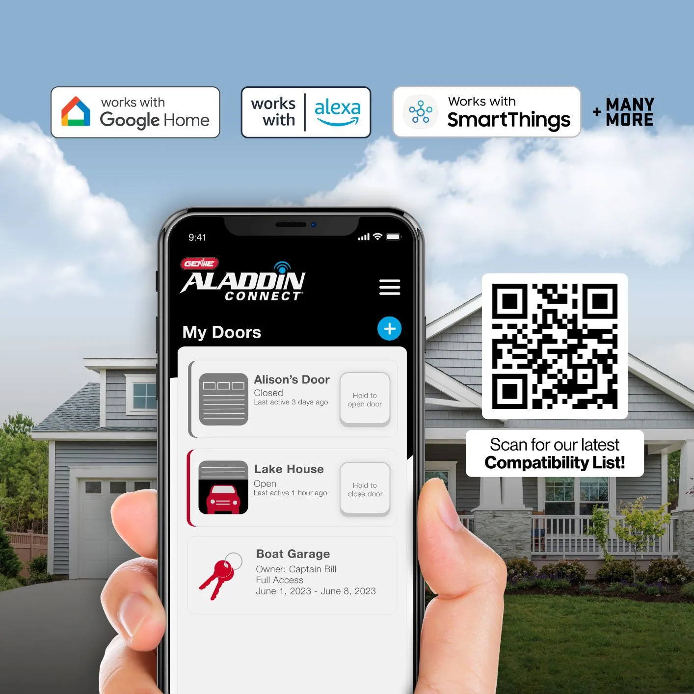 QuietLift Connect ¾ HPc Garage Door Opener- Wi-fi Enabled Ultra Quiet Belt Drive - Works W/ Amazon Alexa and Google Home