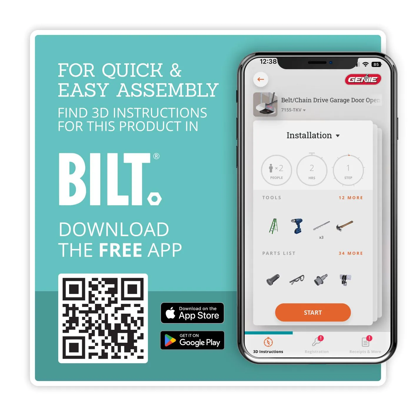 QuietLift Connect ¾ HPc Garage Door Opener- Wi-fi Enabled Ultra Quiet Belt Drive - Works W/ Amazon Alexa and Google Home