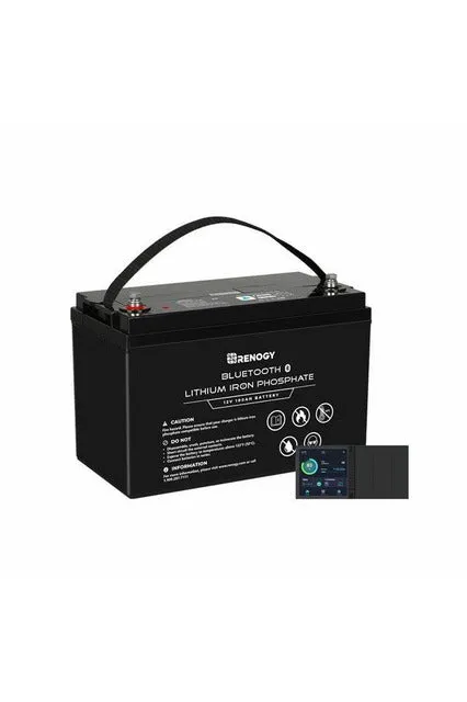 Renogy 12V 100Ah Lithium Iron Phosphate Battery with Bluetooth