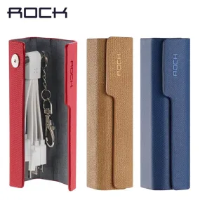 ROCK Keychain USB Cable 3 in 1 charging cable for IOS/android(Red)