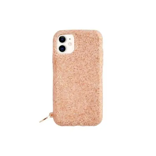 Rose Gold Confetti iPhone Case