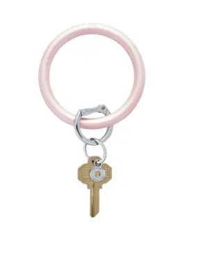 Rose Pearlized Key Ring