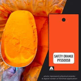 Safety Orange Powder Coating Paint, 1 lb - Axalta PFS500S8
