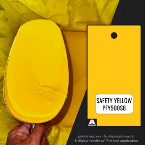 Safety Yellow Powder Coating Paint, 1 lb - Axalta PFY500S8