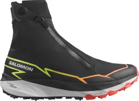 Salomon Unisex Winter Cross Spike Black/Fiery Coral/Safety Yellow | Buy Salomon Unisex Winter Cross Spike Black/Fiery Coral/Safety Yellow here | Outnorth