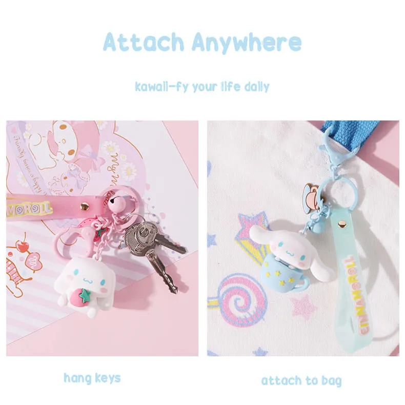 Sanrio Fun Moment Series Cinnamoroll Doll Wristlet Keychain