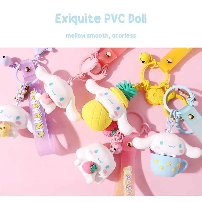 Sanrio Fun Moment Series Cinnamoroll Doll Wristlet Keychain