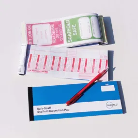 Scaffold Pre-Use Visual Inspection Checklist (Pad of 30)