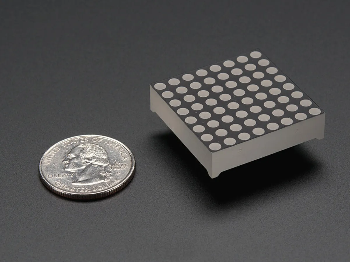 Small 1.2\" 8x8 Ultra Bright Blue LED Matrix"