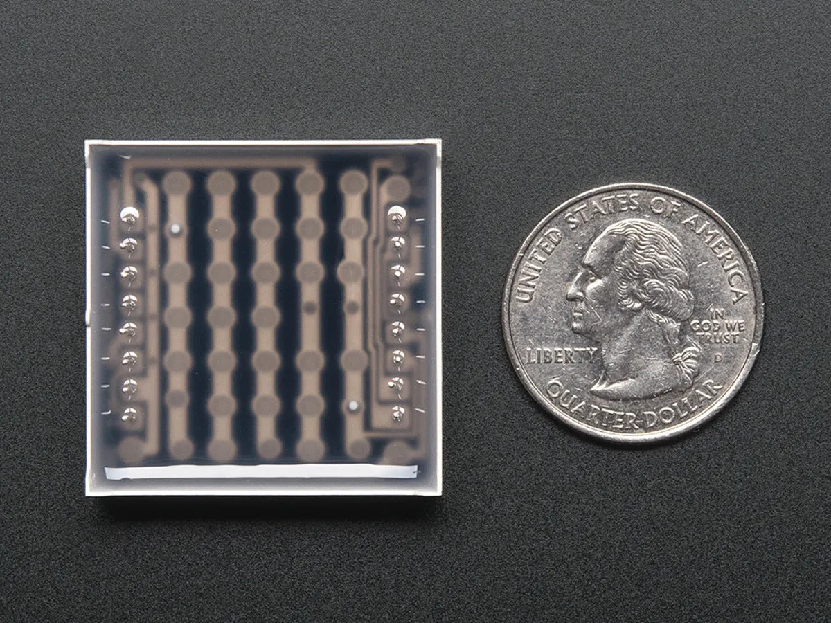 Small 1.2\" 8x8 Ultra Bright Blue LED Matrix"