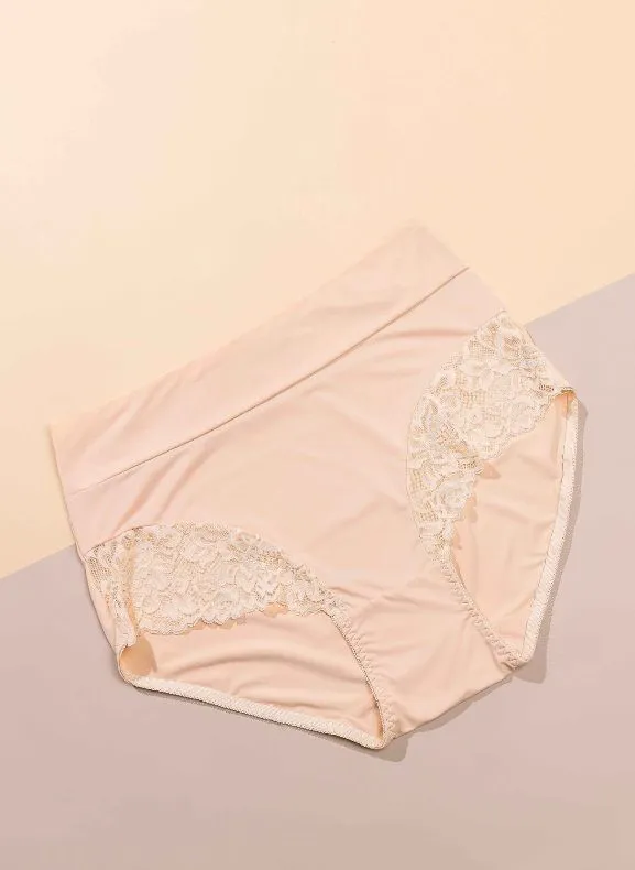 Sorella Sheen Lace II Extra High Rise Panty S24-081360 (Plus Size Design)