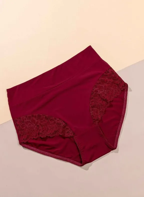 Sorella Sheen Lace II Extra High Rise Panty S24-081360 (Plus Size Design)