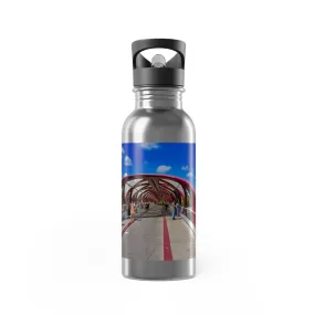 Stainless Steel Water Bottle With Straw, 20oz - Calgary Peace Bridge