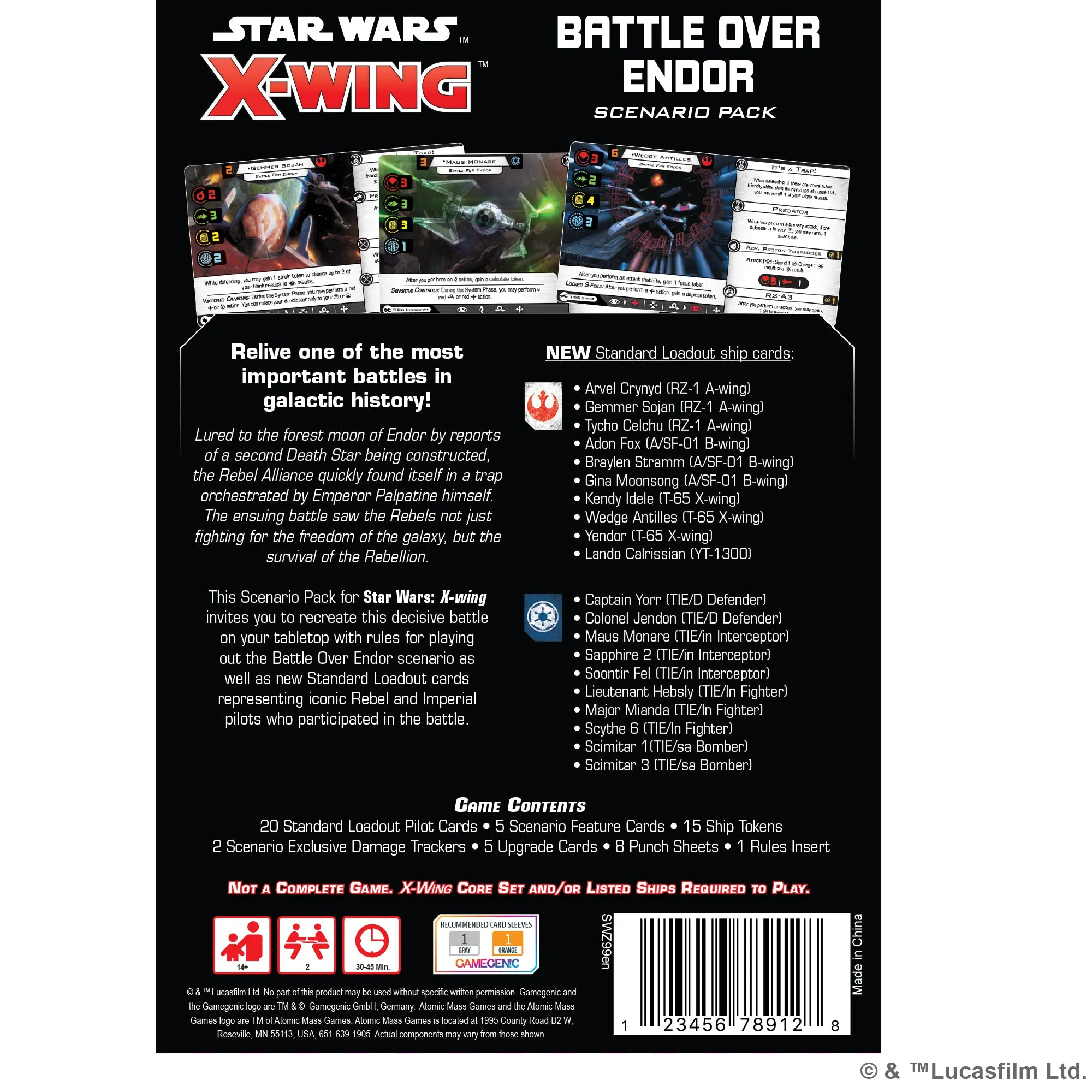 Star Wars: X-Wing - Battle Over Endor Scenario Pack