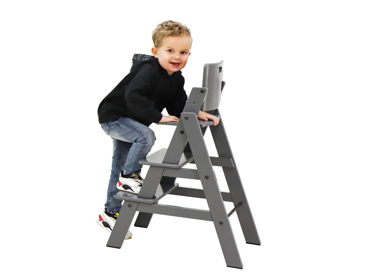 Stully High Chair with Brace Deep Grey