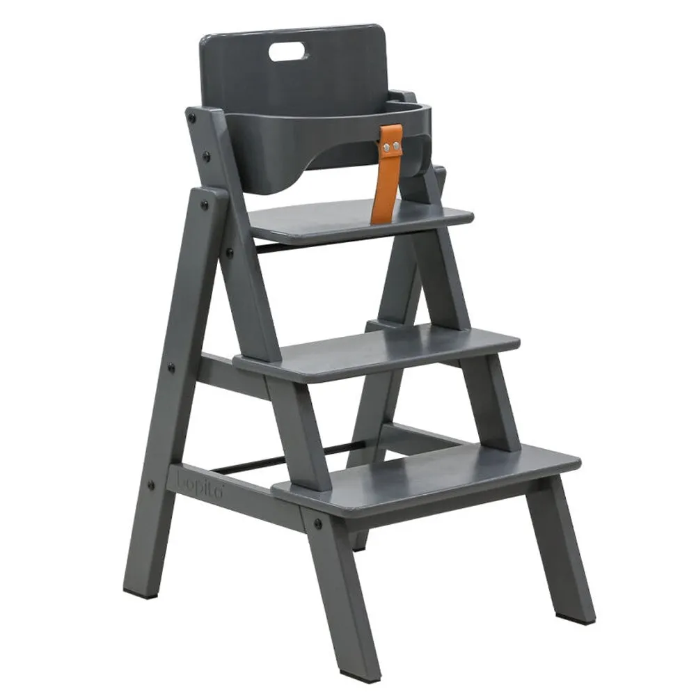 Stully High Chair with Brace Deep Grey