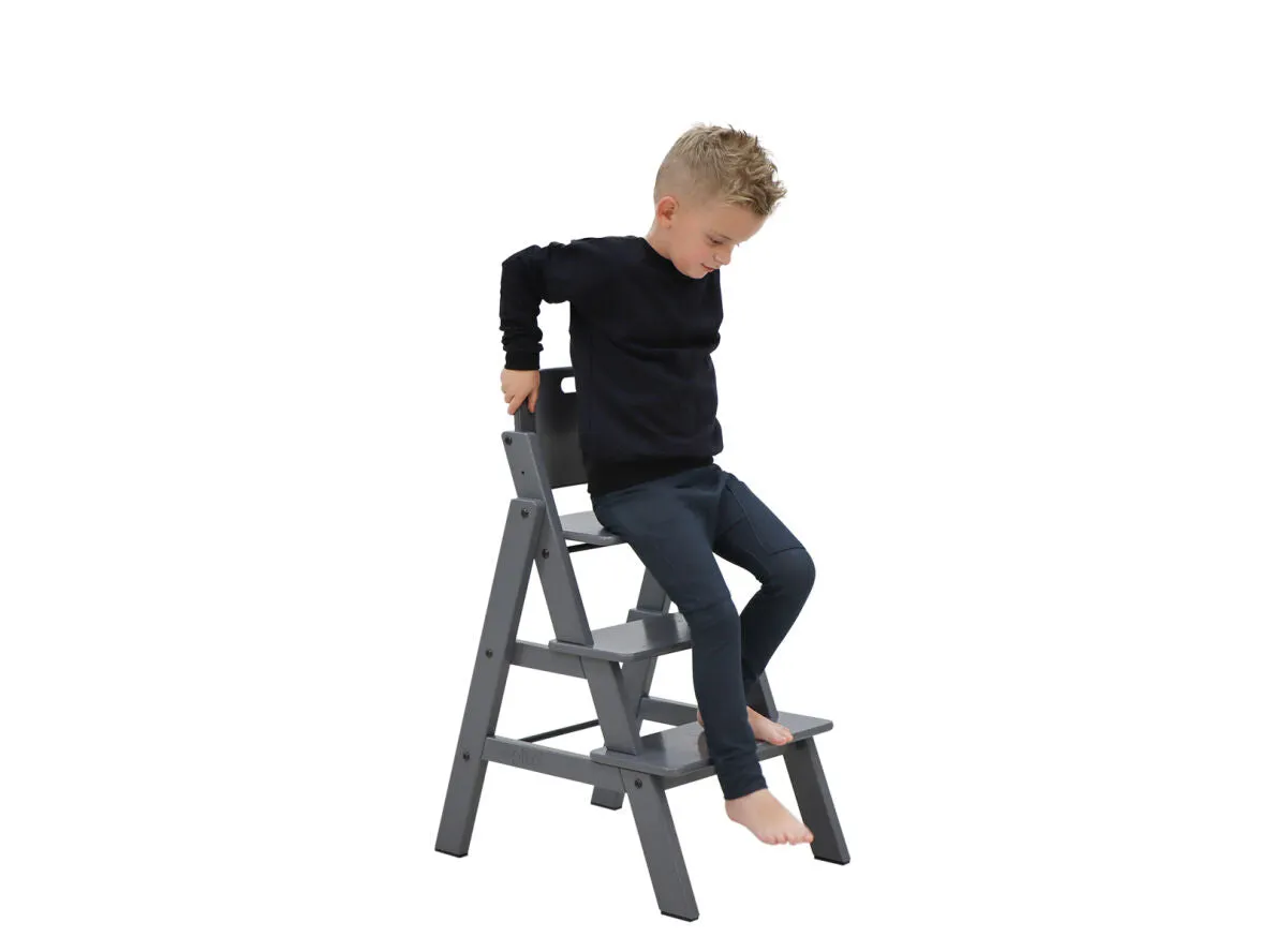 Stully High Chair with Brace Deep Grey
