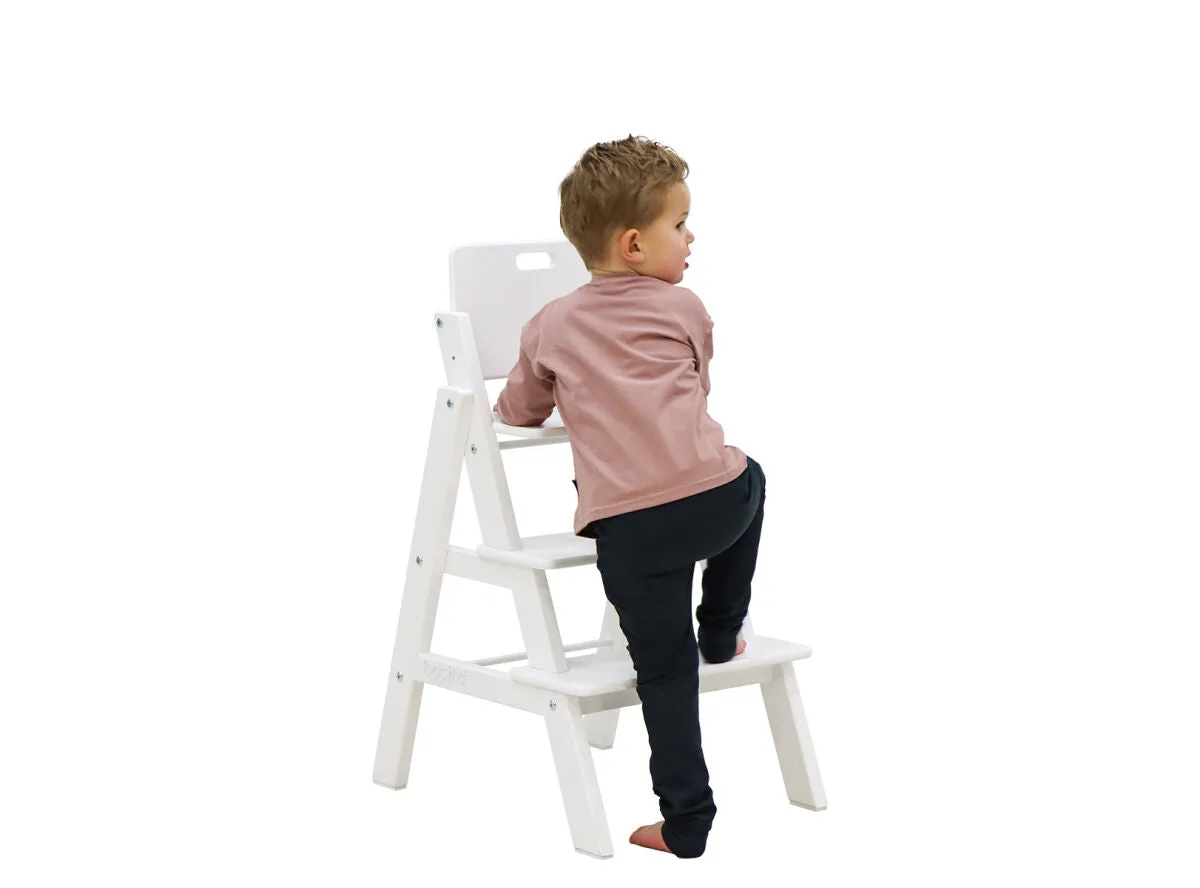 Stully High Chair with Brace White