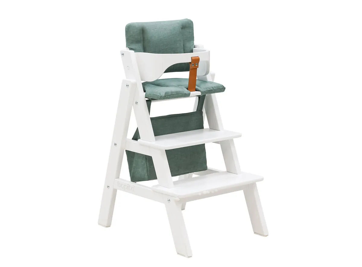 Stully High Chair with Brace White