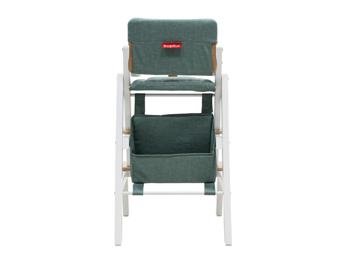 Stully High Chair with Brace White/Natural