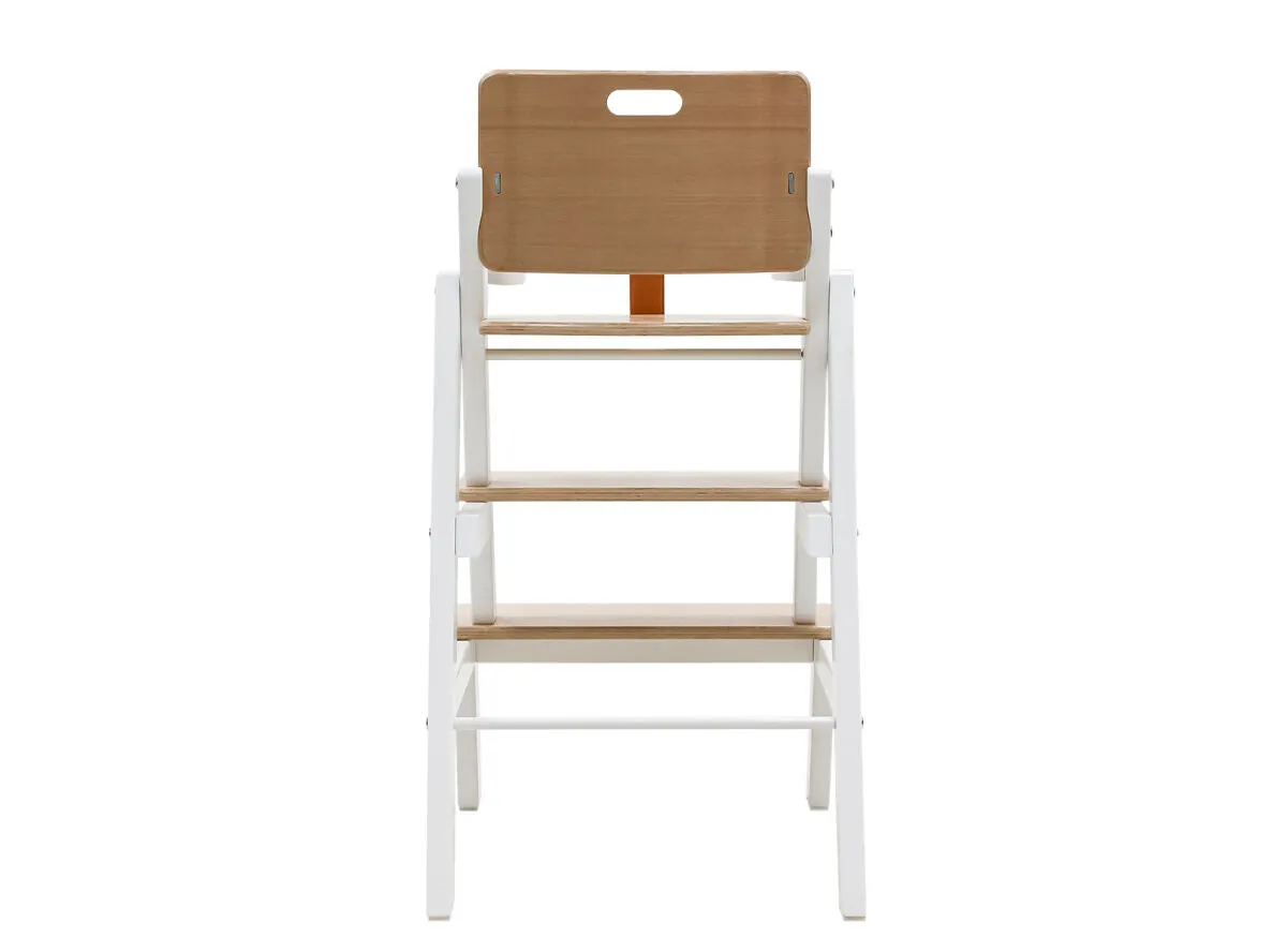 Stully High Chair with Brace White/Natural