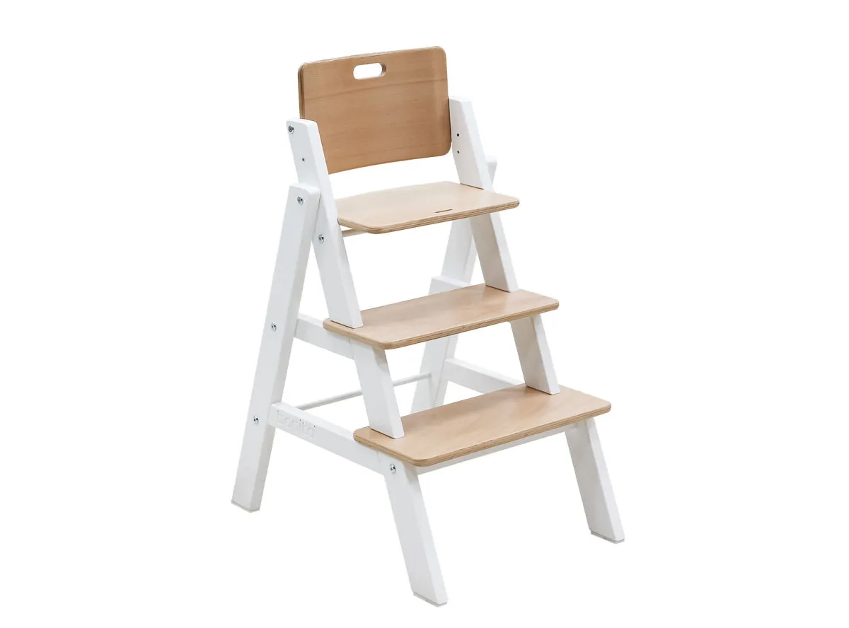 Stully High Chair with Brace White/Natural