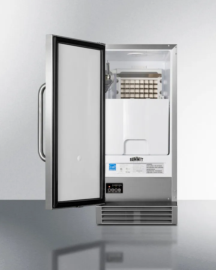 Summit Built-In Outdoor 50 lb. Clear Icemaker ADA Compliant - BIM47OSADA